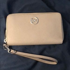 Michael Kors Gray Wristlet Wallet